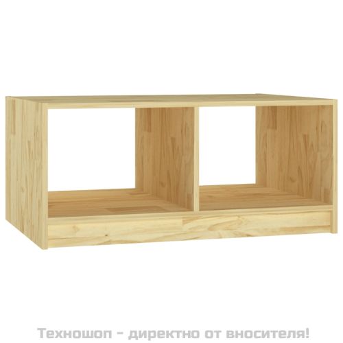 Маса за кафе, 75x50x33,5 см, борово дърво масив