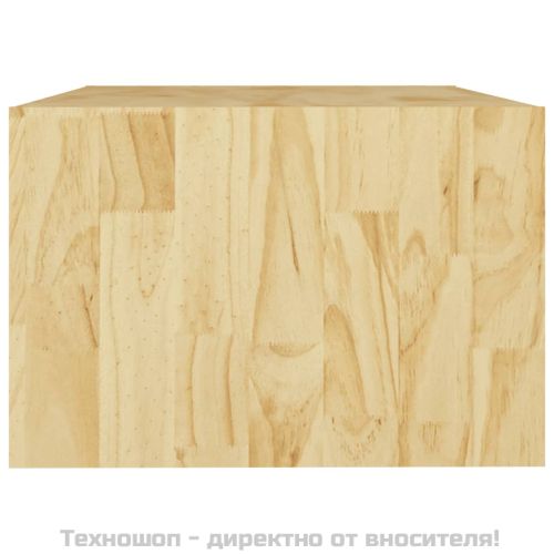 Маса за кафе, 75x50x33,5 см, борово дърво масив