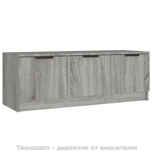 ТВ шкаф, сив сонома, 102x35x36,5 см, инженерно дърво
