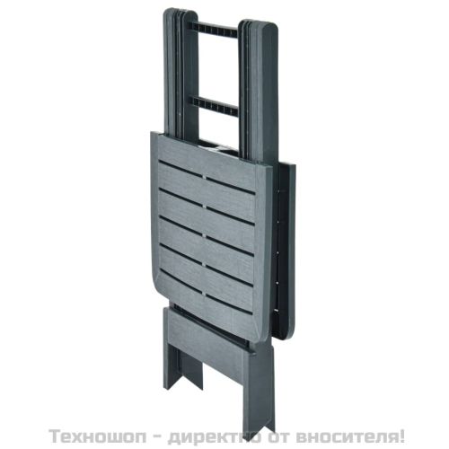 Сгъваема градинска маса, зелена, 79x72x70 см, пластмаса