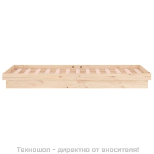 LED рамка за легло 75x190 см Small Single дърво масив