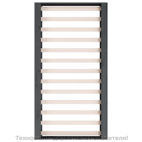 рамка за легло сива 75x190 см Small Single дърво масив