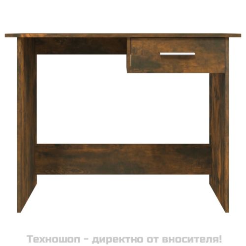 Бюро, опушен дъб, 100x50x76 см, инженерно дърво