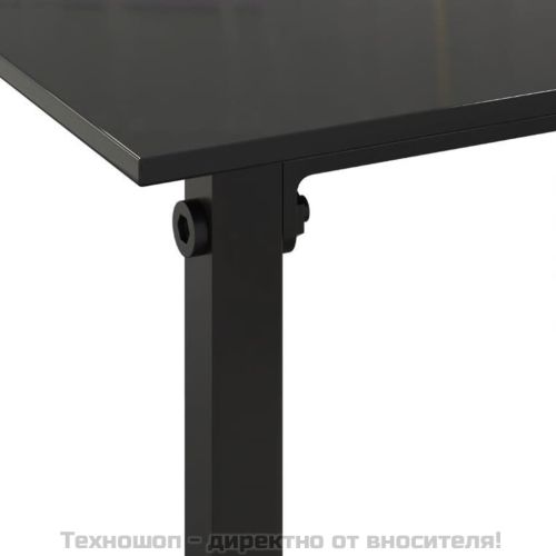 Лаундж комплект за двор с възглавници 4 части полиратан черен