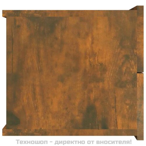 Нощно шкафче, опушен дъб, 40x30x30 см, инженерно дърво