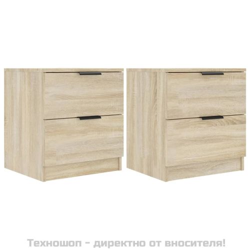Нощни шкафчета, 2 бр, сонома дъб, инженерно дърво
