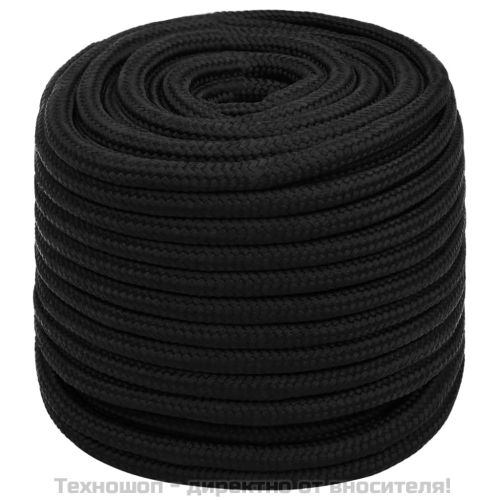 Работно въже черно 18 мм 100 м полиестер