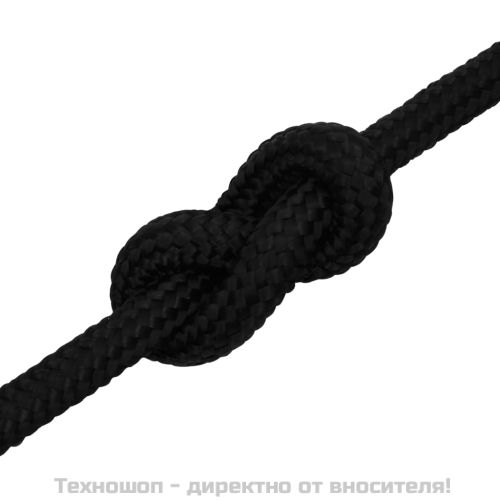 Работно въже черно 18 мм 100 м полиестер