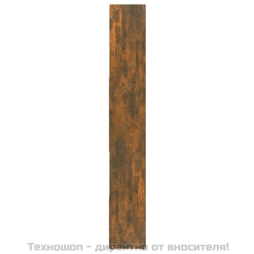 Библиотека, опушен дъб, 67x24x161 см, инженерно дърво