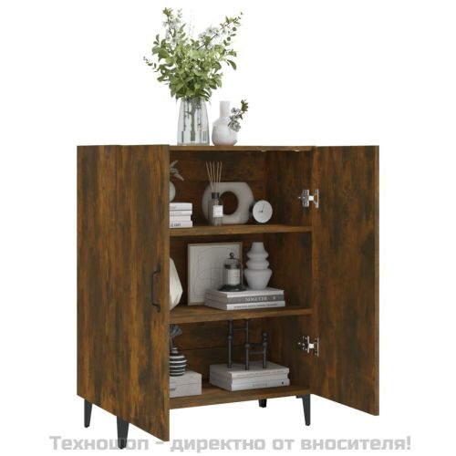 Сайдборд, опушен дъб, 70x34x90 см, инженерно дърво