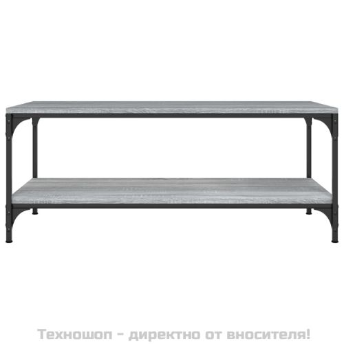 Кафе маса, сив сонома, 80x50x40 см, инженерно дърво