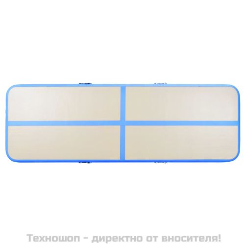 Надуваем дюшек за гимнастика с помпа, 800x100x10 см, PVC, син