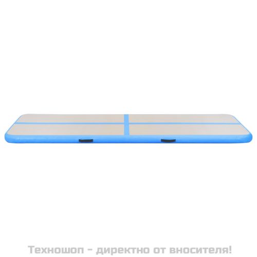 Надуваем дюшек за гимнастика с помпа, 800x100x10 см, PVC, син
