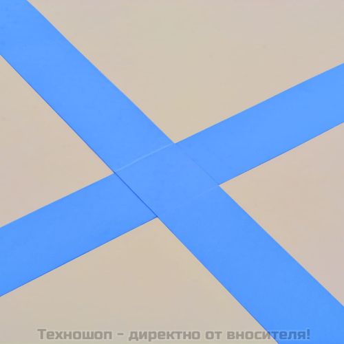 Надуваем дюшек за гимнастика с помпа, 800x100x10 см, PVC, син