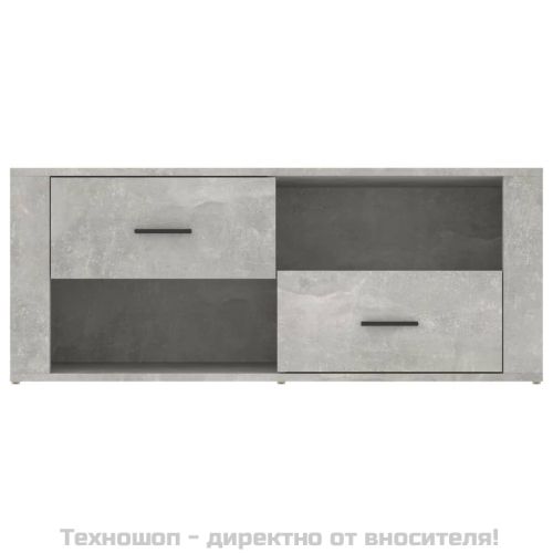 ТB шкаф, сив, 100x35x40 см, инженерно дърво