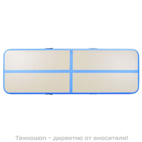 Надуваем дюшек за гимнастика с помпа, 500x100x10 см, PVC, син