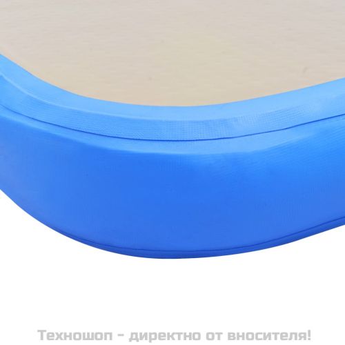 Надуваем дюшек за гимнастика с помпа, 500x100x10 см, PVC, син
