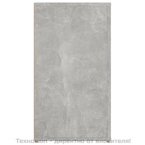 Сайдборд, бетонно сив, 100x33x59,5 см, инженерно дърво