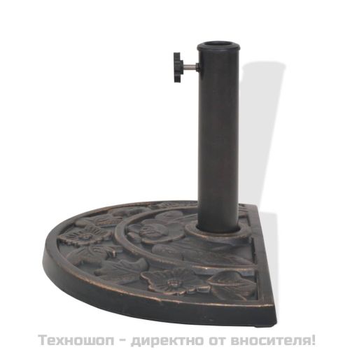 Основа за чадър, смола, полукръгла, бронз, 9 кг
