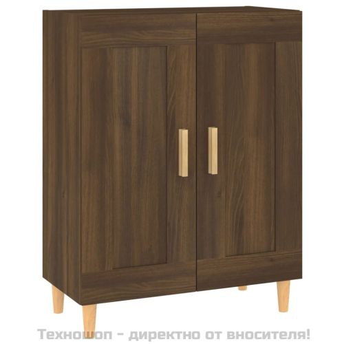 817335 Сайдборд, Кафяв дъб, 69,5x34x90 см, инженерно дърво