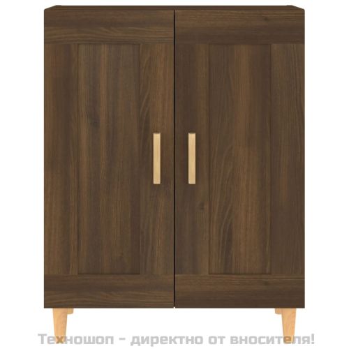 817335 Сайдборд, Кафяв дъб, 69,5x34x90 см, инженерно дърво