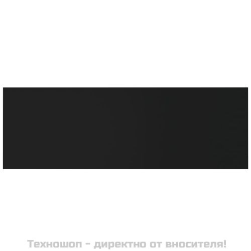 Стенна табла за легло черна 240x1,5x80 см инженерна дървесина