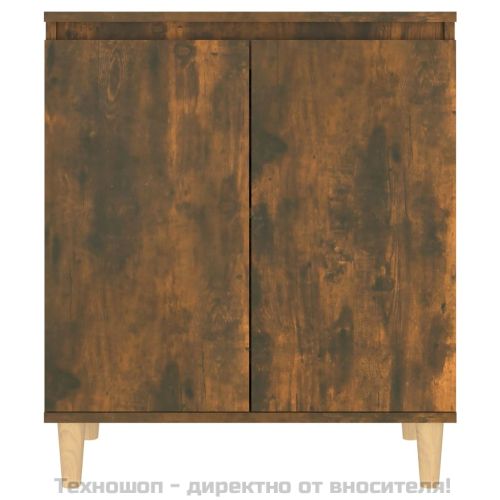 Сайдборд, опушен дъб, 60x35x70 см, инженерно дърво