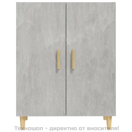 Сайдборд, бетонно сив, 70x34x90 см, инженерно дърво