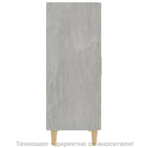 Сайдборд, бетонно сив, 70x34x90 см, инженерно дърво