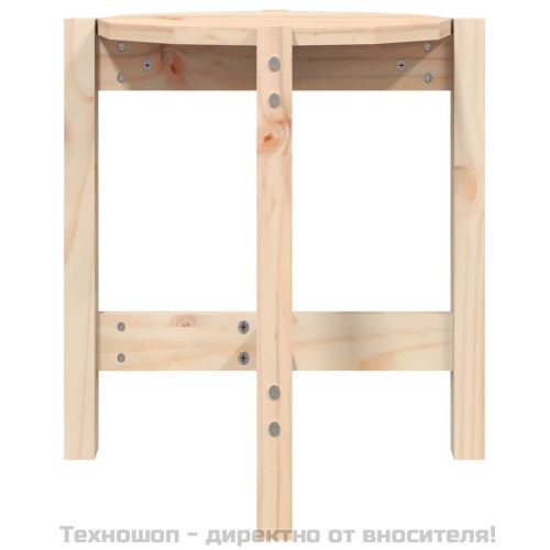 Кафе маса, Ø 42,5x45 см, борово дърво масив