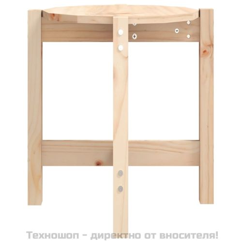 Кафе маса, Ø 42,5x45 см, борово дърво масив