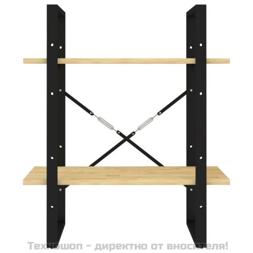 2-етажна библиотека, 60x30x70 см, борово дърво масив