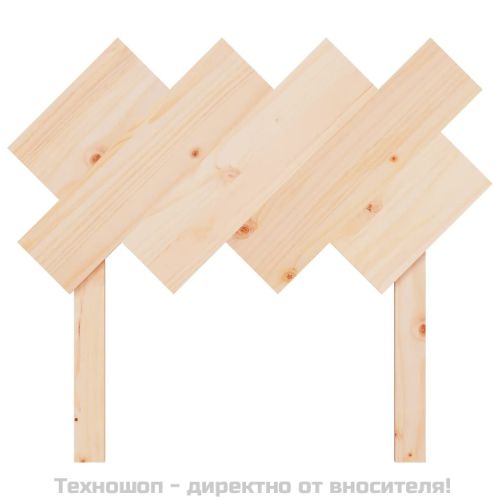 Горна табла за легло, 92x3x81 см, бор масив