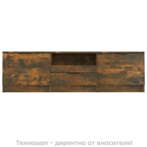 ТB шкаф, опушен дъб, 140x35x40 см, инженерно дърво