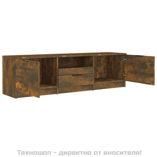 ТB шкаф, опушен дъб, 140x35x40 см, инженерно дърво