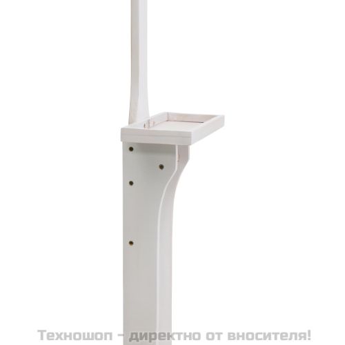 Градински душ, бял, дърво