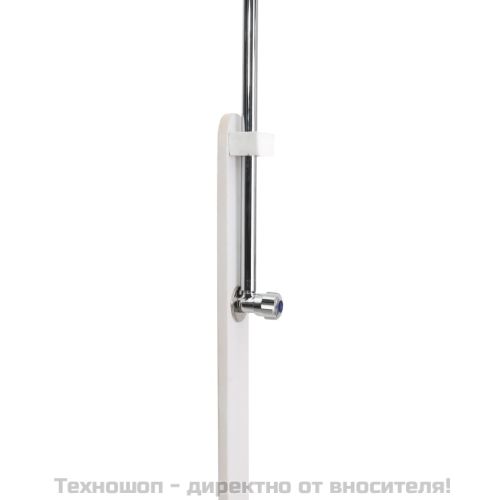 Градински душ, бял, дърво