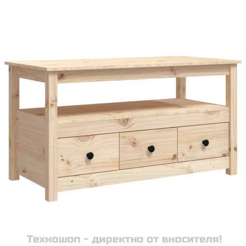 Кафе маса, 102x49x55 см, борово дърво масив