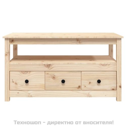 Кафе маса, 102x49x55 см, борово дърво масив