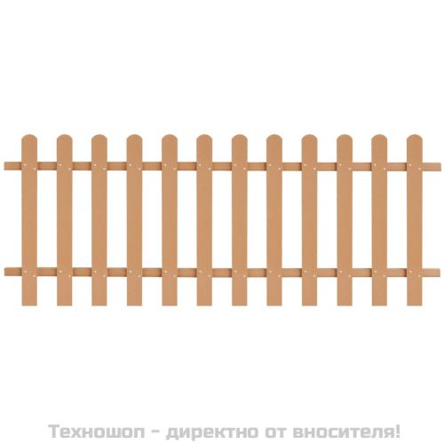 Дъсчена ограда, WPC, 200x80 см