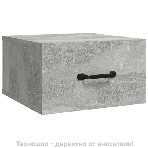 Нощно шкафче за стенен монтаж, бяло, 35x35x20 см