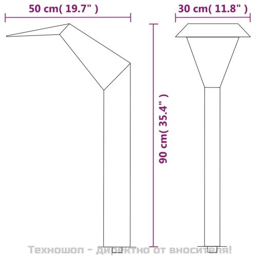 Фонтан за басейни, неръждаема стомана, 50x30x90 см, сребрист