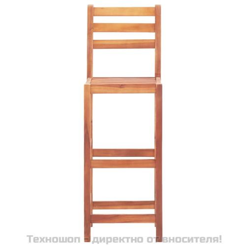 Бар столове, 4 бр, акациево дърво масив