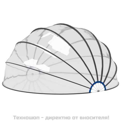 Купол за басейн 559x275 см