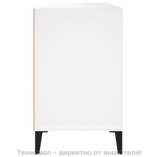 Шкаф за обувки, бял, 102x36x60 см, инженерно дърво