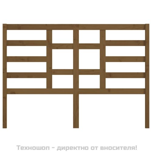 Горна табла за легло, меденокафява, 166x4x104 см, бор масив