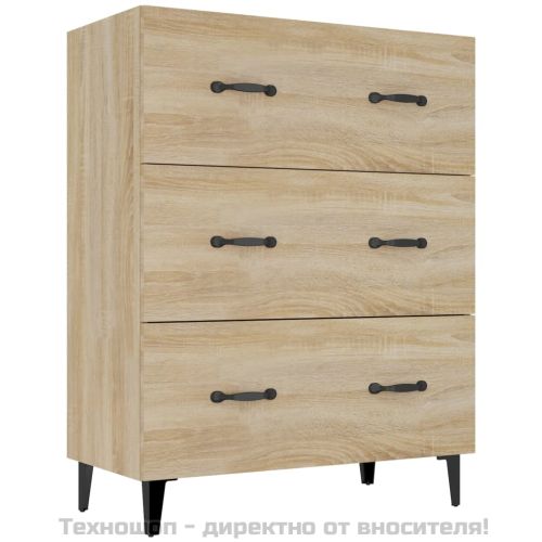 Сайдборд, дъб сонома, 69,5x34x90 см, инженерно дърво