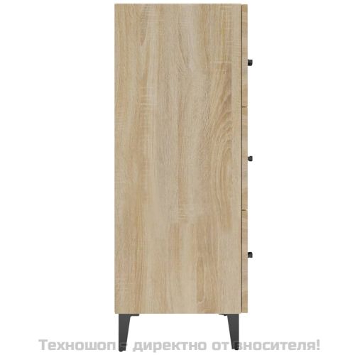 Сайдборд, дъб сонома, 69,5x34x90 см, инженерно дърво