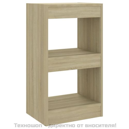 Библиотека/разделител за стая, дъб сонома, 40x30x72 см