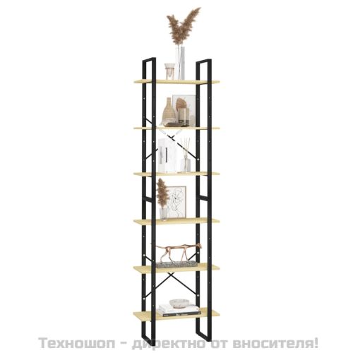 Етажерка, 60x30x210 см, борово дърво масив